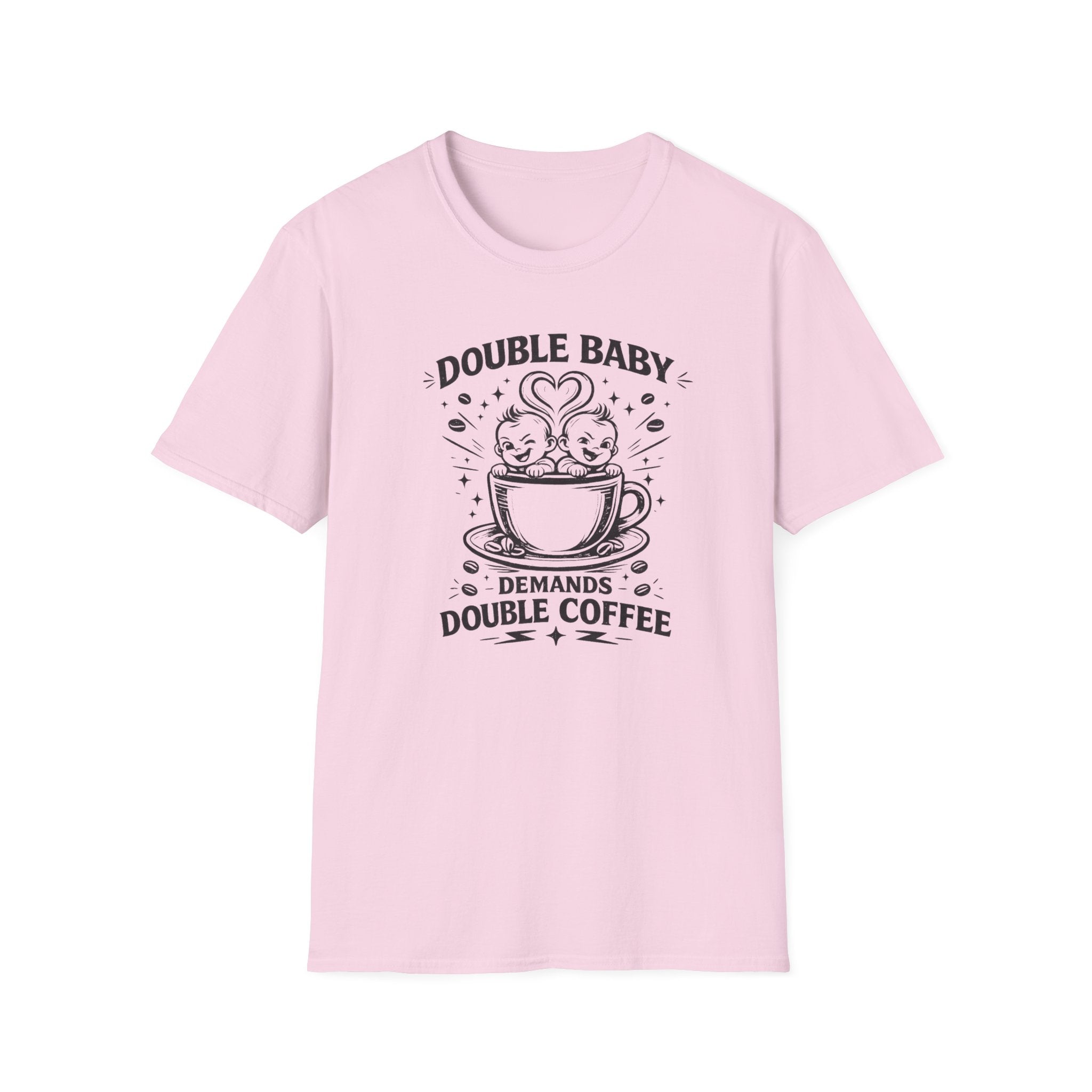 double coffe graphic Softstyle T-Shirt