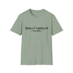 Baby's x 2 = Laundry x10 Twin Math Funny Parent of Twins T-Shirt