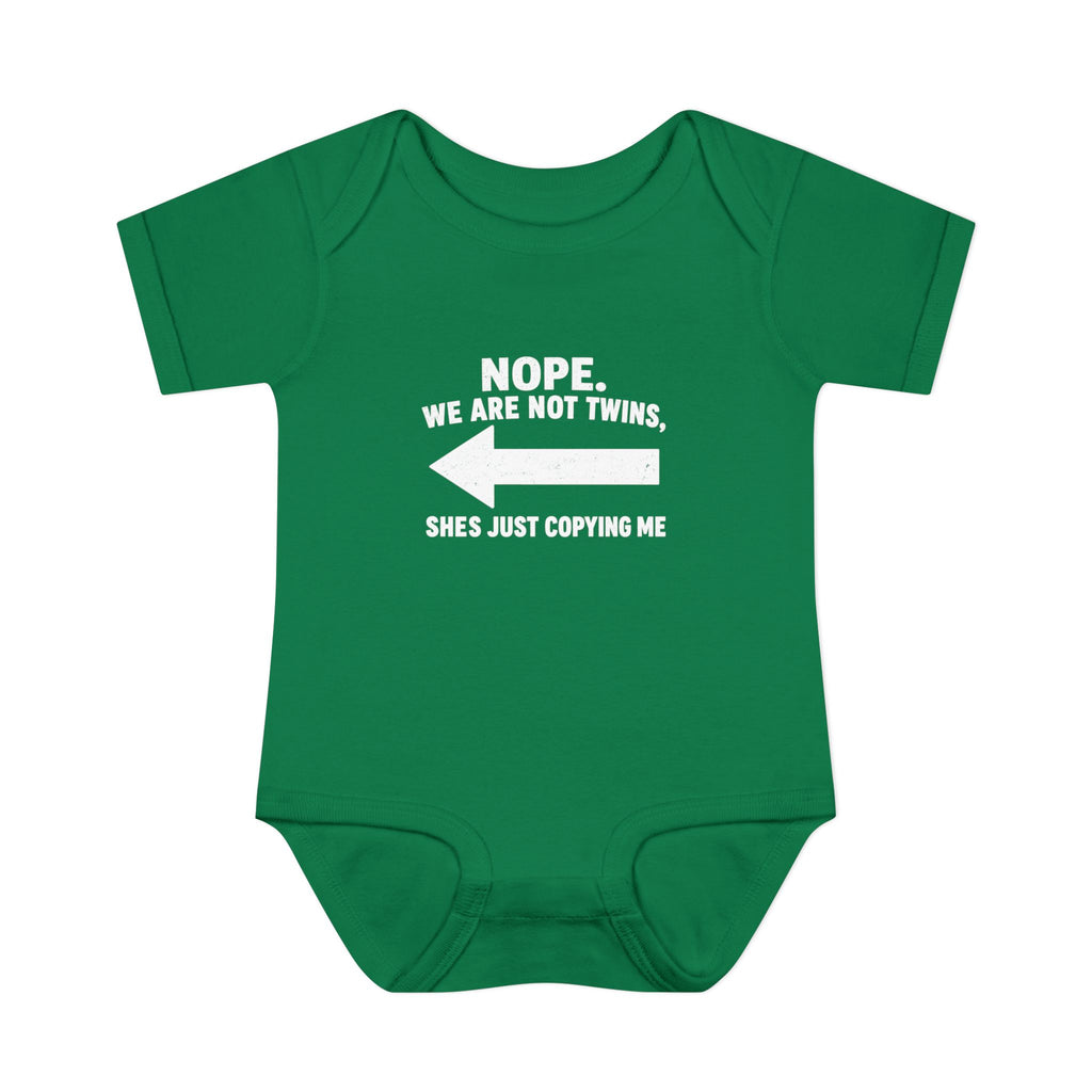 She Copies Left Infant Baby Rib Bodysuit