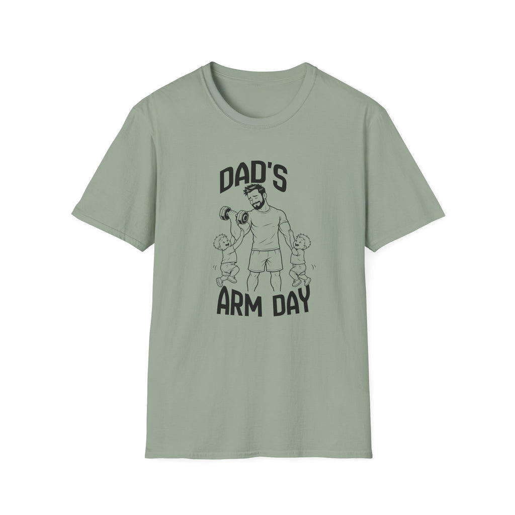 Dads Arm Day Funny Parents of Twins T-Shirt