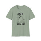 Dads Arm Day Funny Parents of Twins T-Shirt