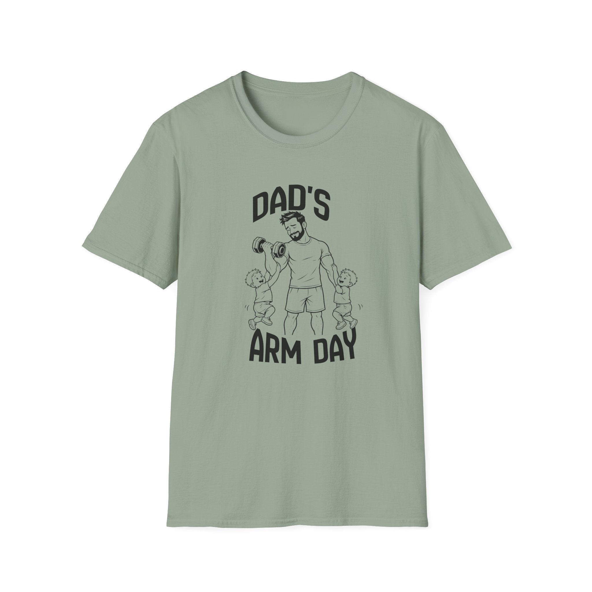 Dads Arm Day Funny Parents of Twins T-Shirt