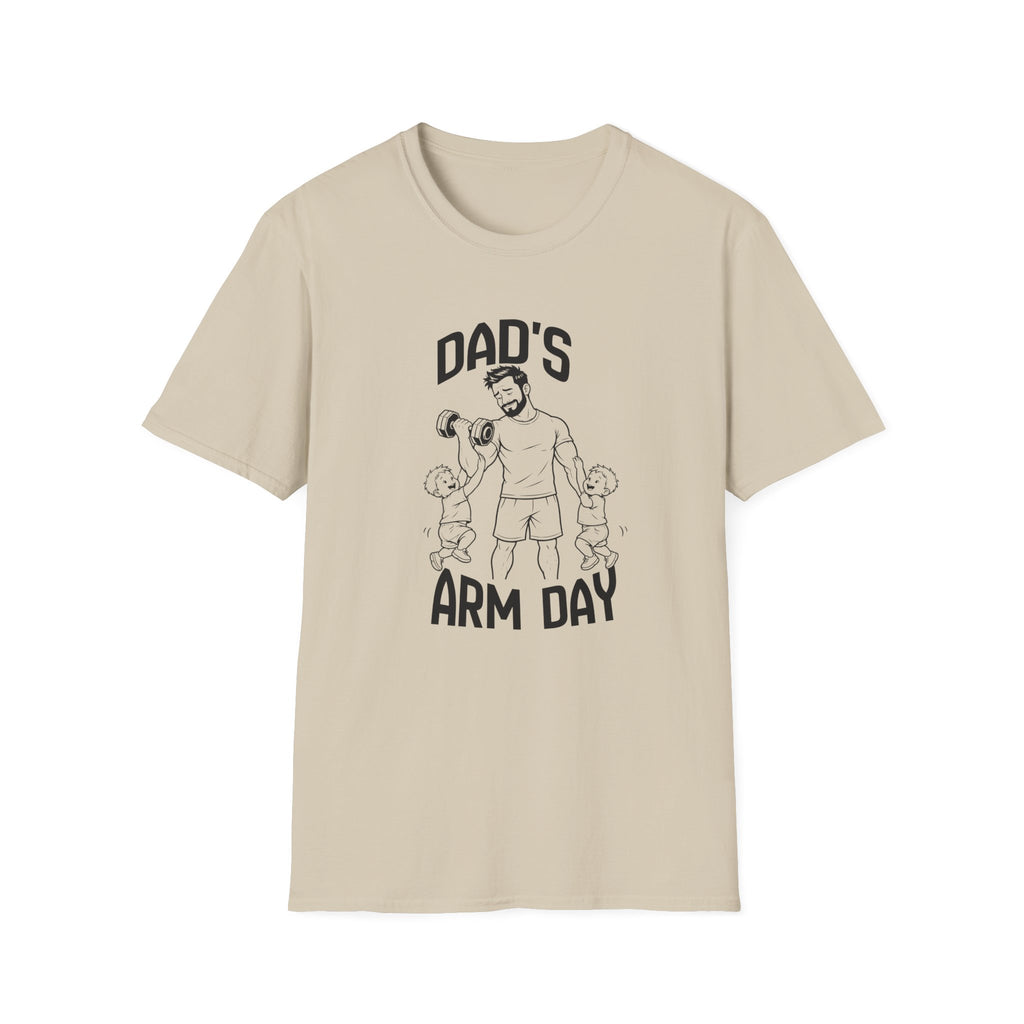 Dads Arm Day Funny Parents of Twins T-Shirt