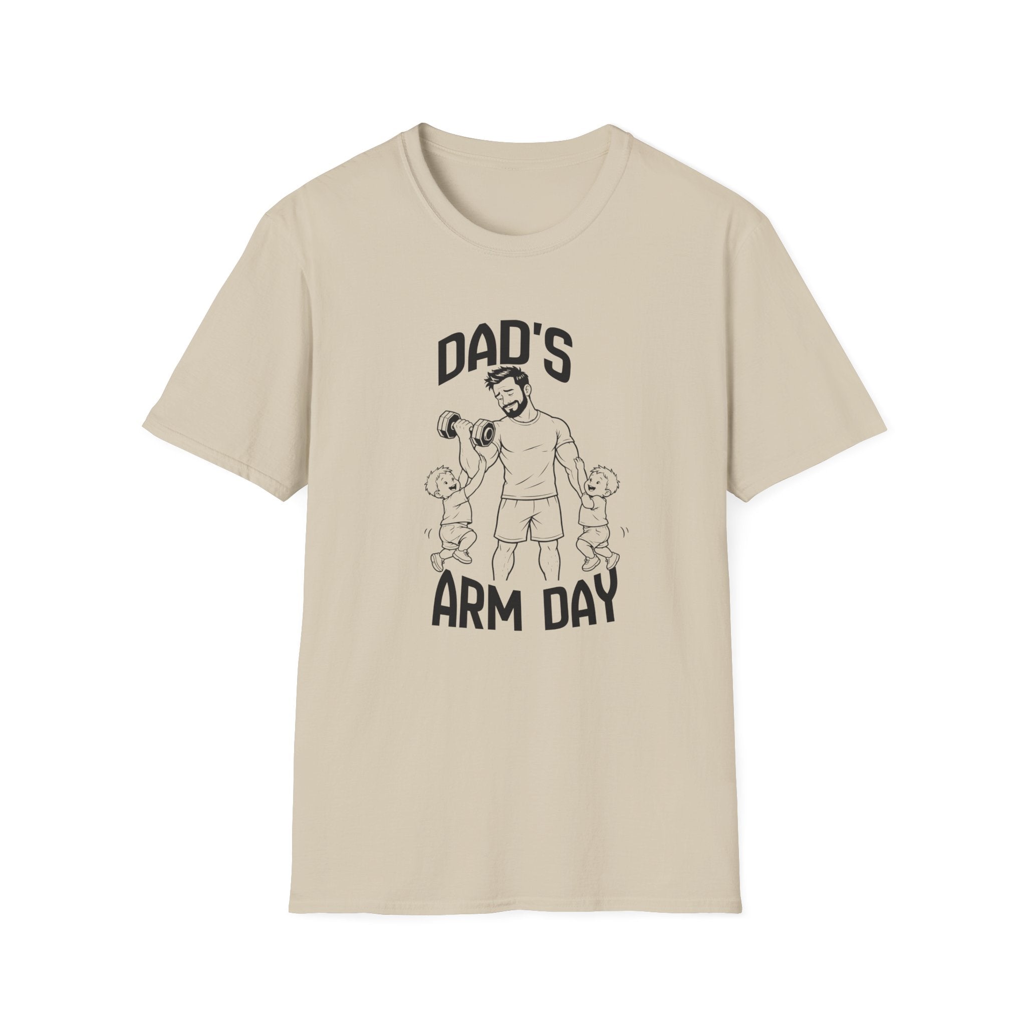 Dads Arm Day Funny Parents of Twins T-Shirt