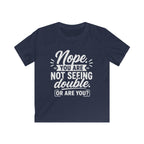 Nope. You are not seeing double, or are you Funny Kid Twin Tshirt