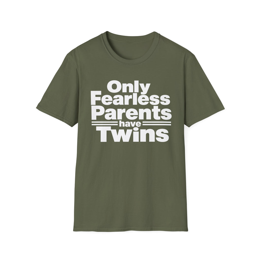 Only Fearless Parents Make Twins Hilarious Twin Parent Shirt