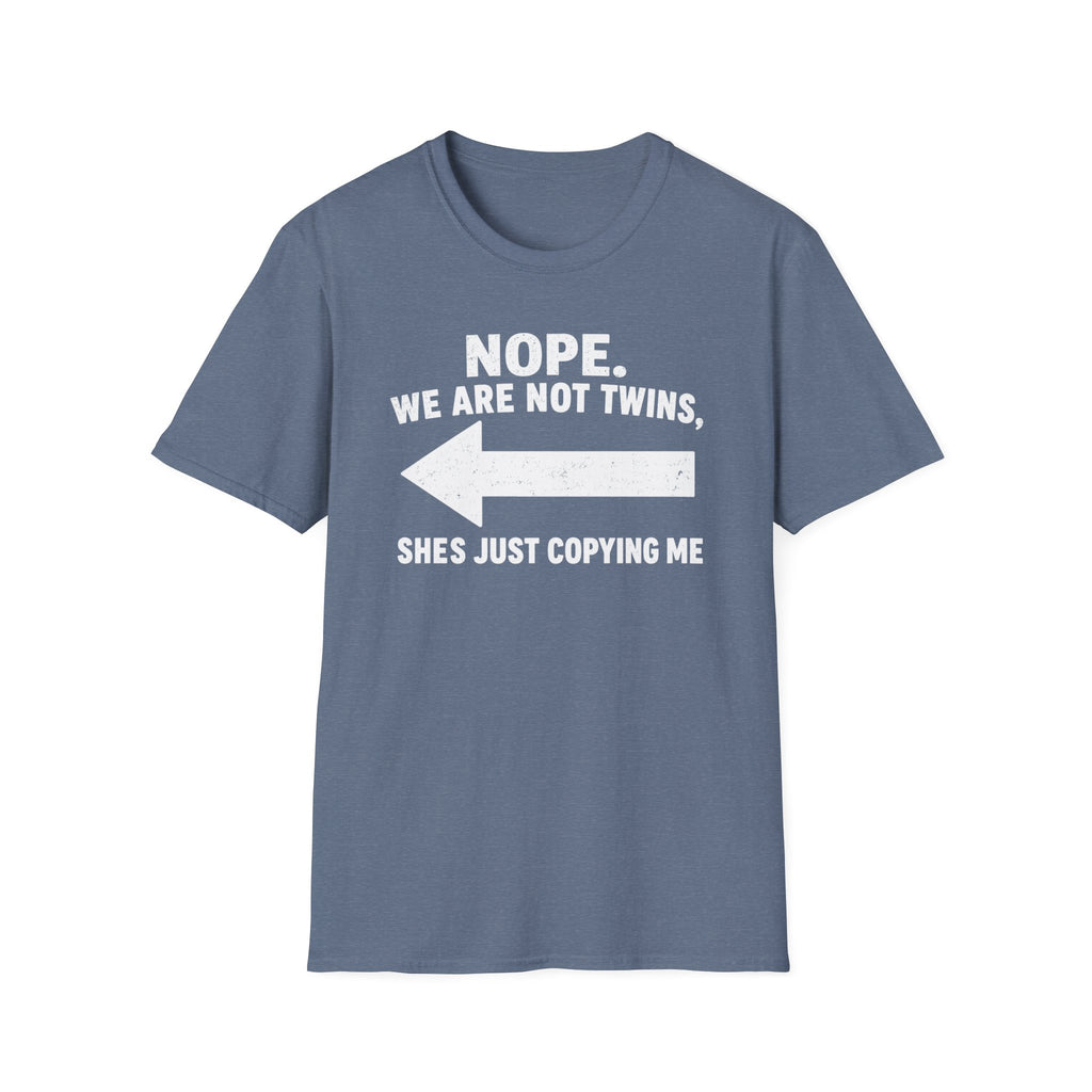 She Copies Me Left Softstyle T-Shirt