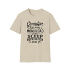Grandpa Keeping Mom and Dad from Sleep Deprivation Level 7 Funny Twin T-Shirt