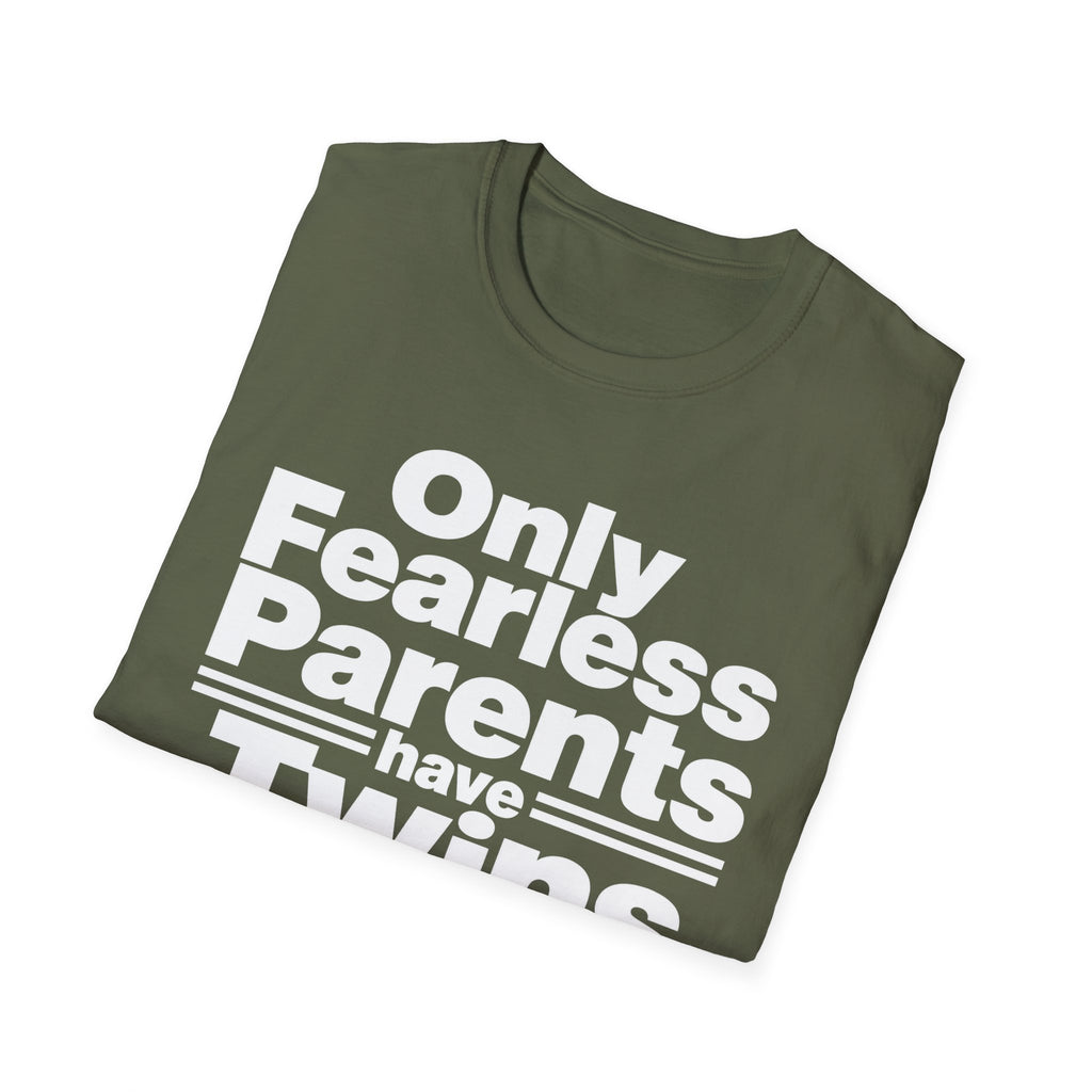 Only Fearless Parents Make Twins Hilarious Twin Parent Shirt