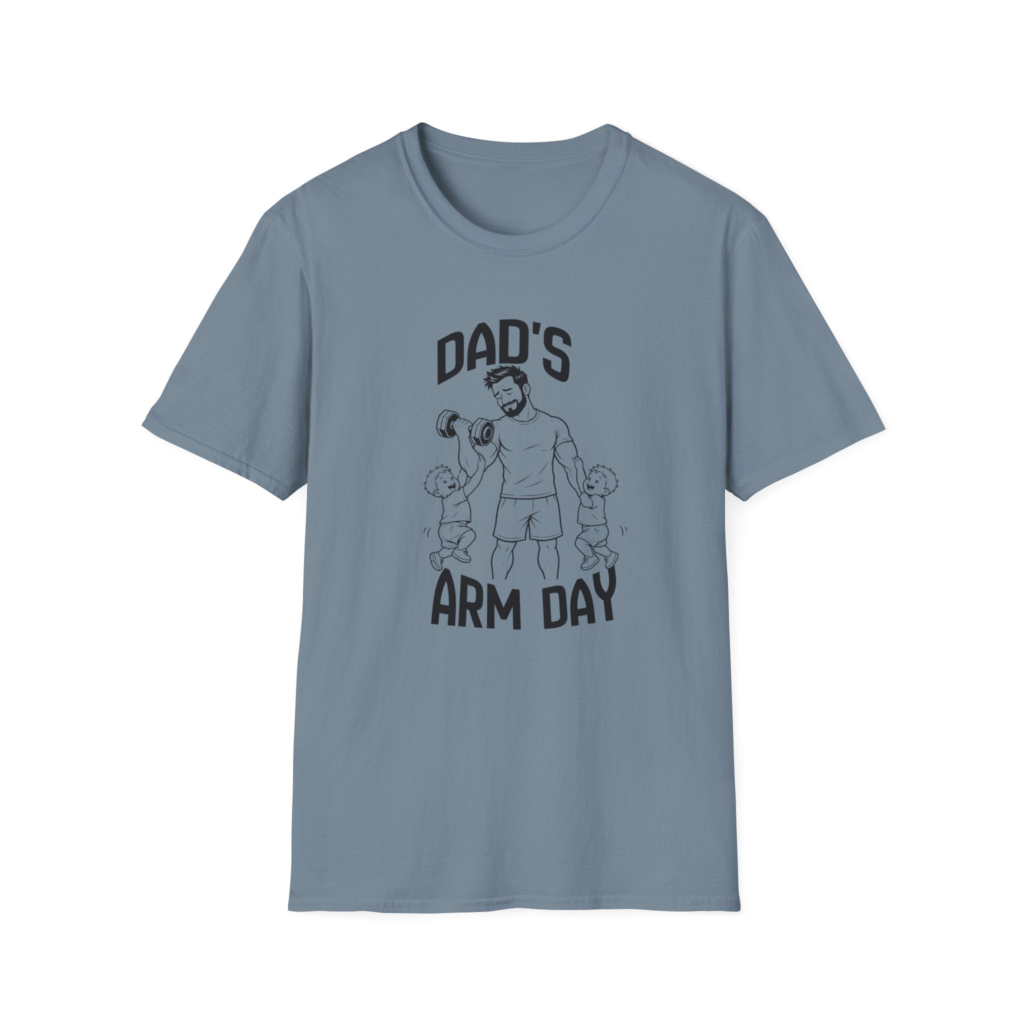 Dads Arm Day Funny Parents of Twins T-Shirt
