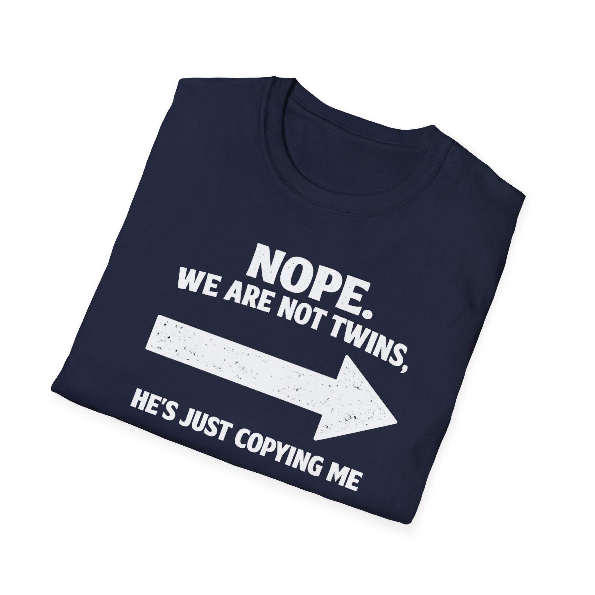 He Copies Me Right Softstyle T-Shirt
