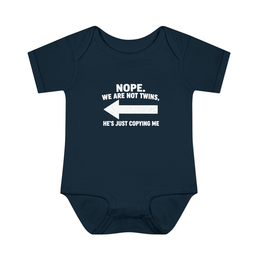 He Copies Left Infant Baby Rib Bodysuit