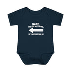 He Copies Left Infant Baby Rib Bodysuit