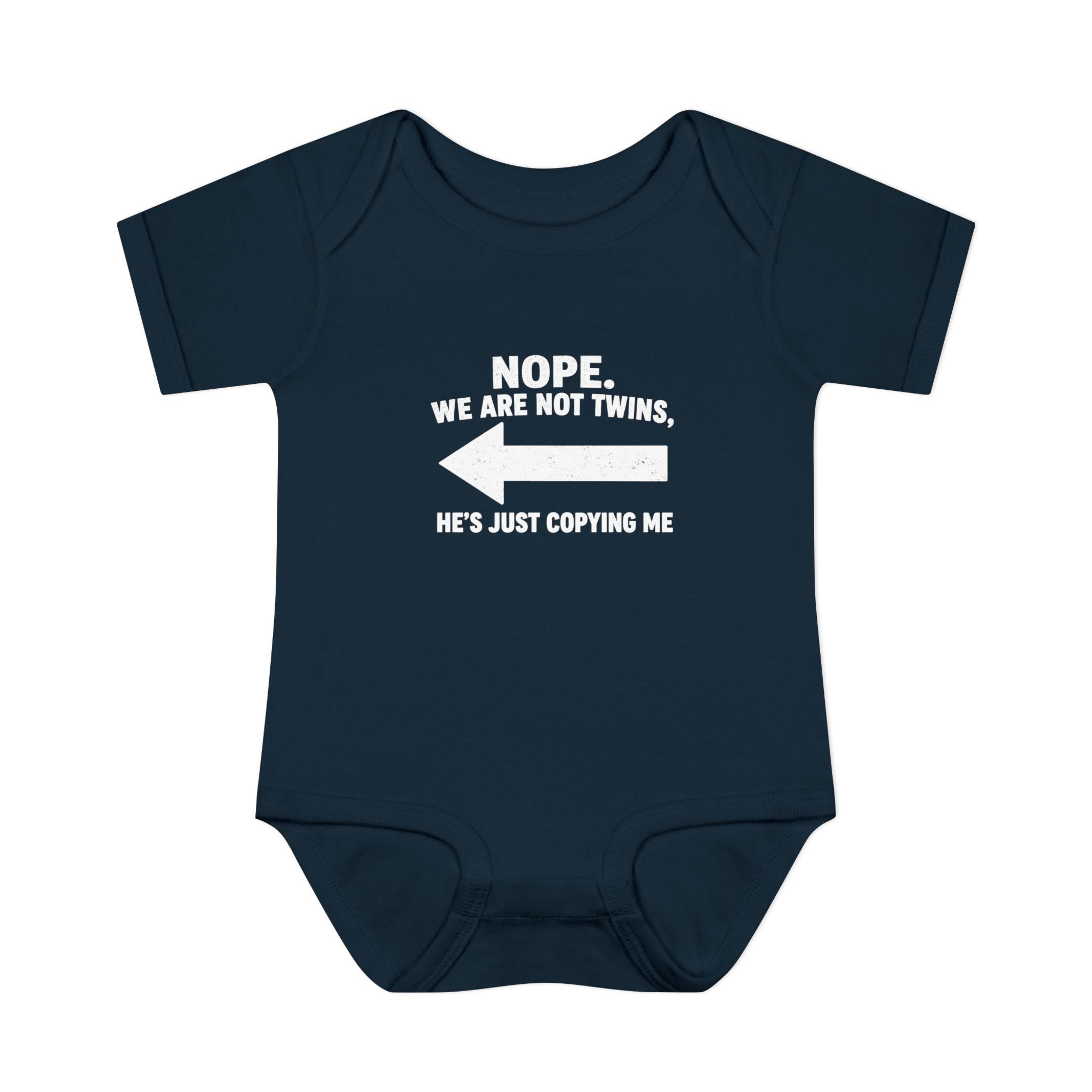 He Copies Left Infant Baby Rib Bodysuit