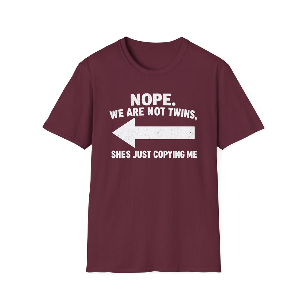 She Copies Me Left Softstyle T-Shirt