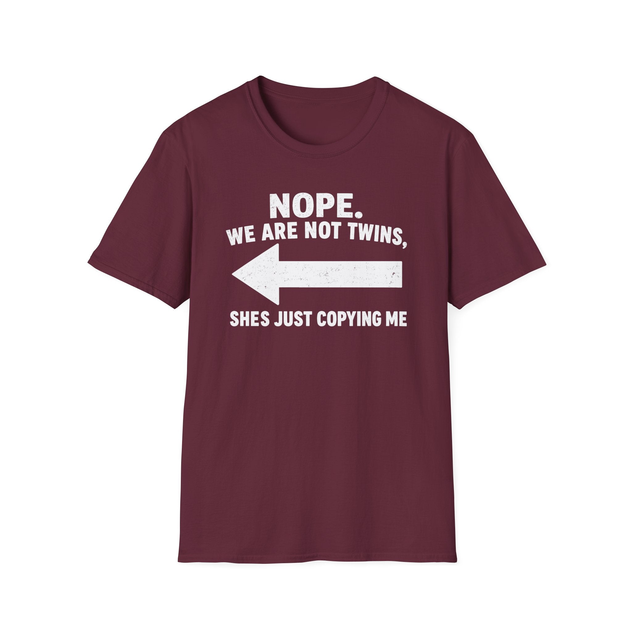She Copies Me Left Softstyle T-Shirt