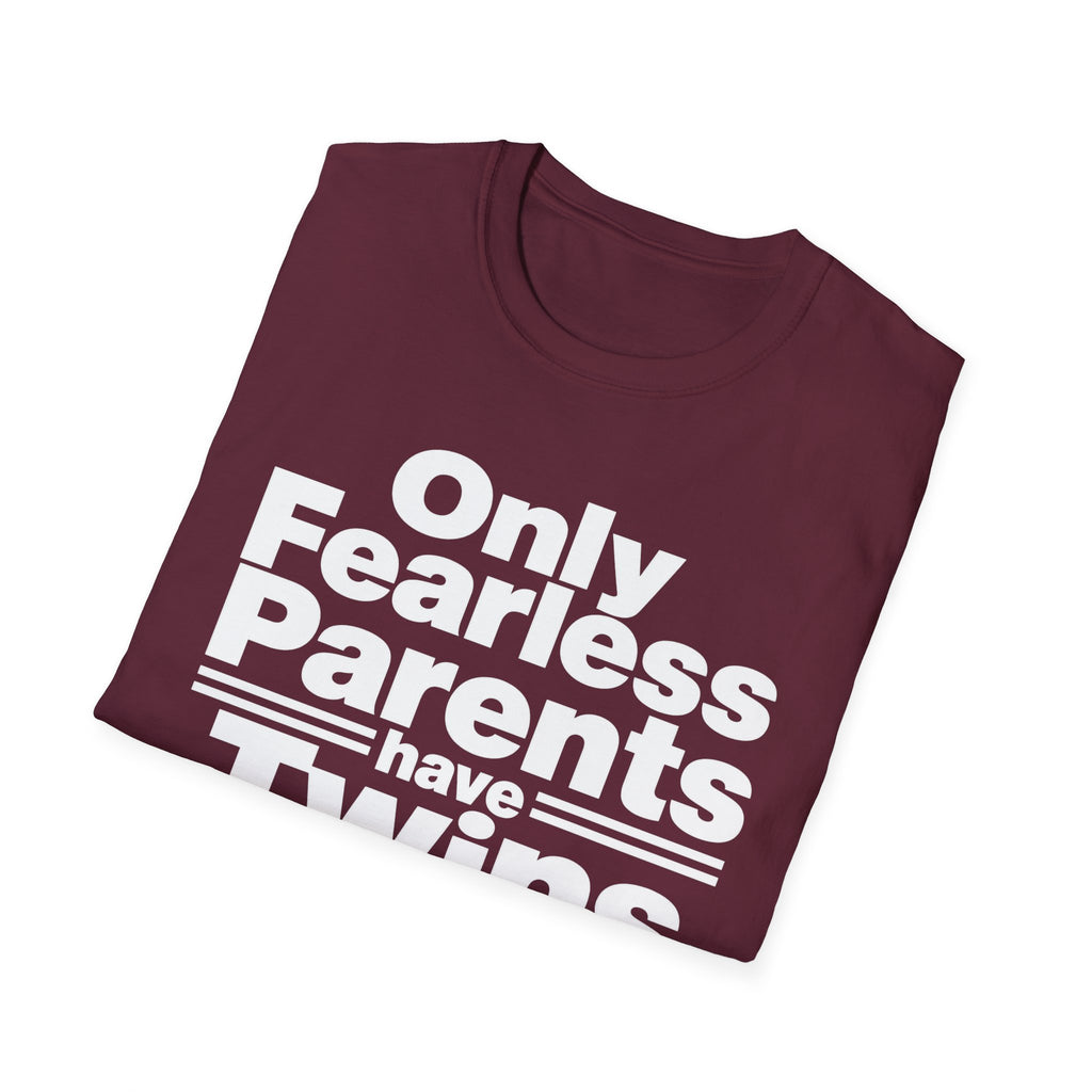 Only Fearless Parents Make Twins Hilarious Twin Parent Shirt