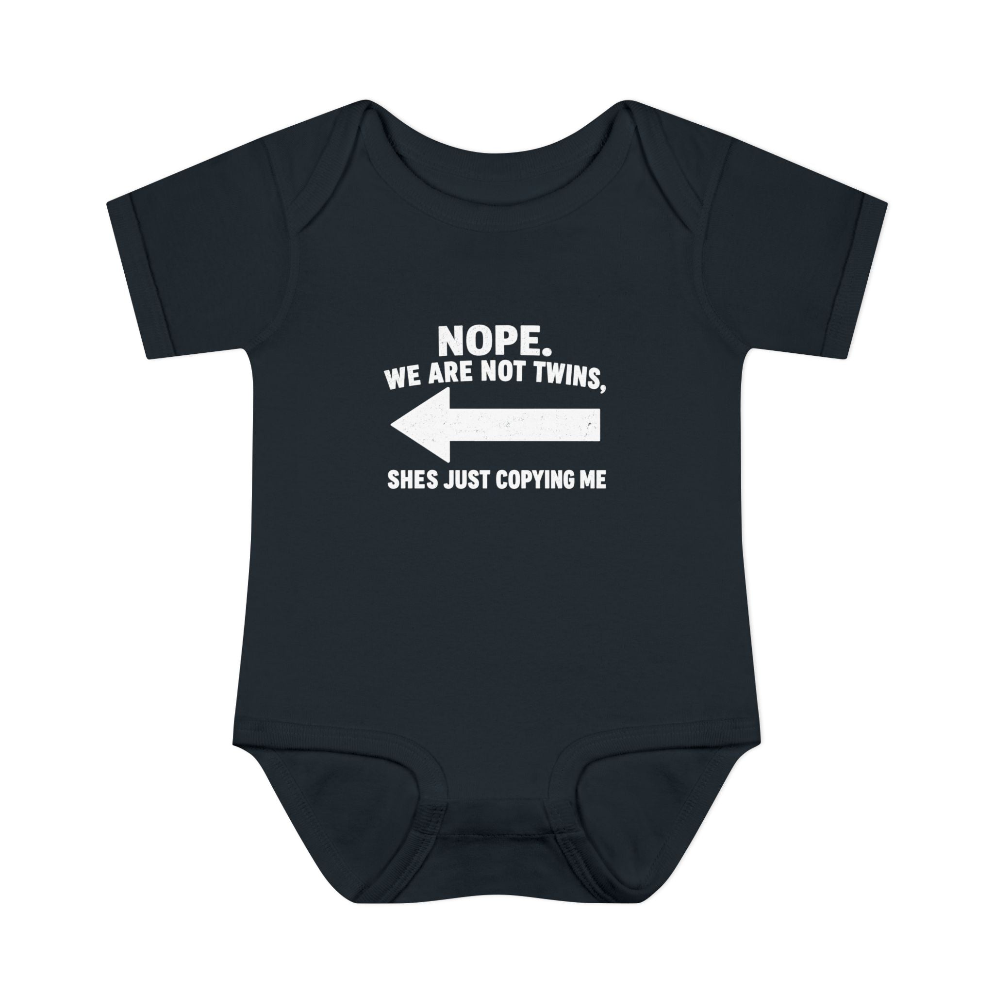 She Copies Left Infant Baby Rib Bodysuit