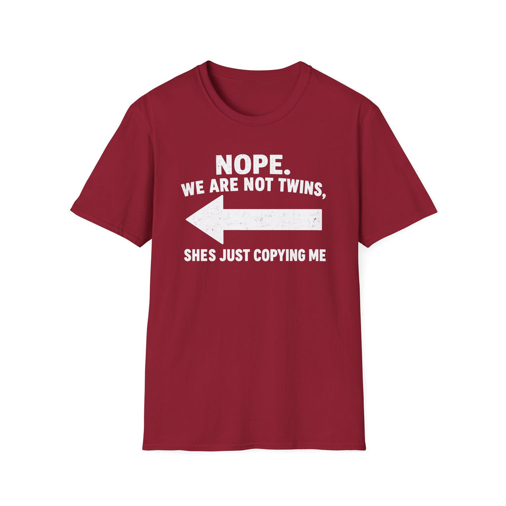 She Copies Me Left Softstyle T-Shirt