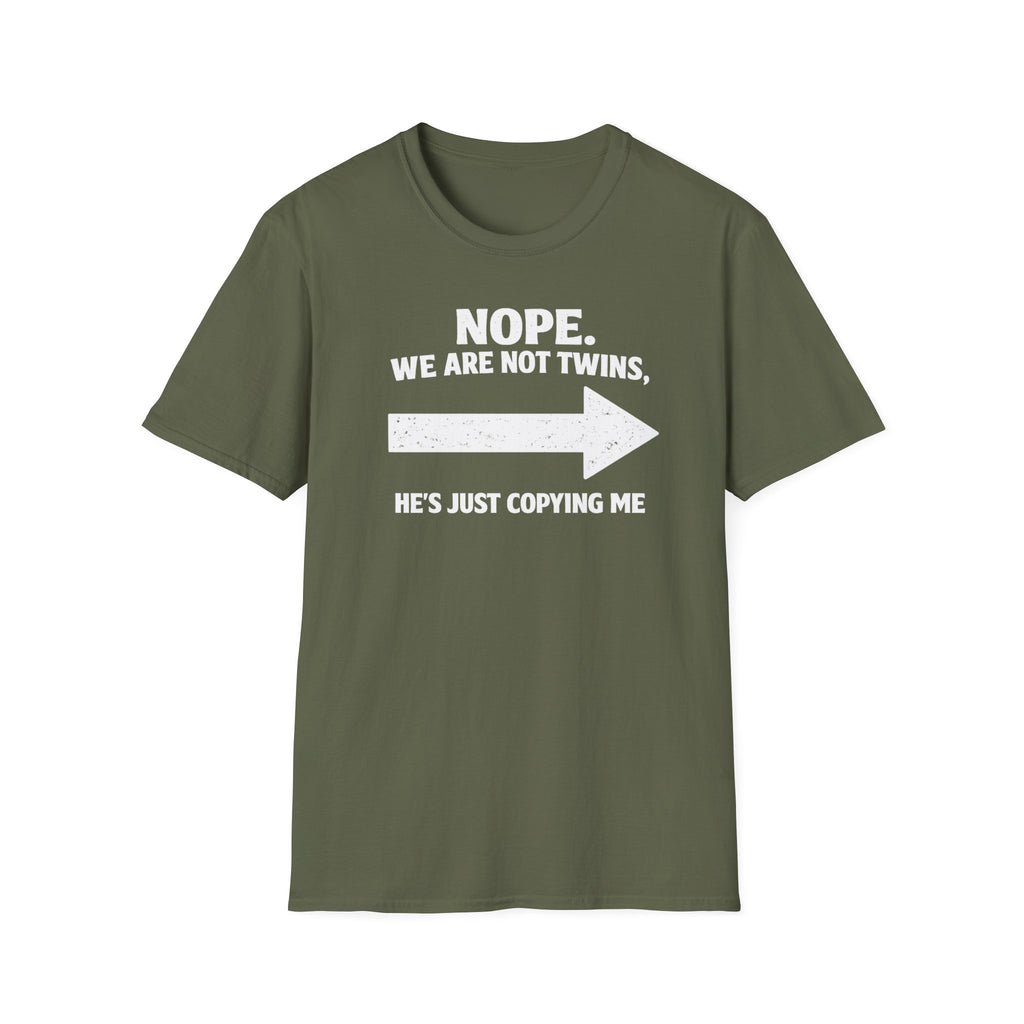 He Copies Me Right Softstyle T-Shirt