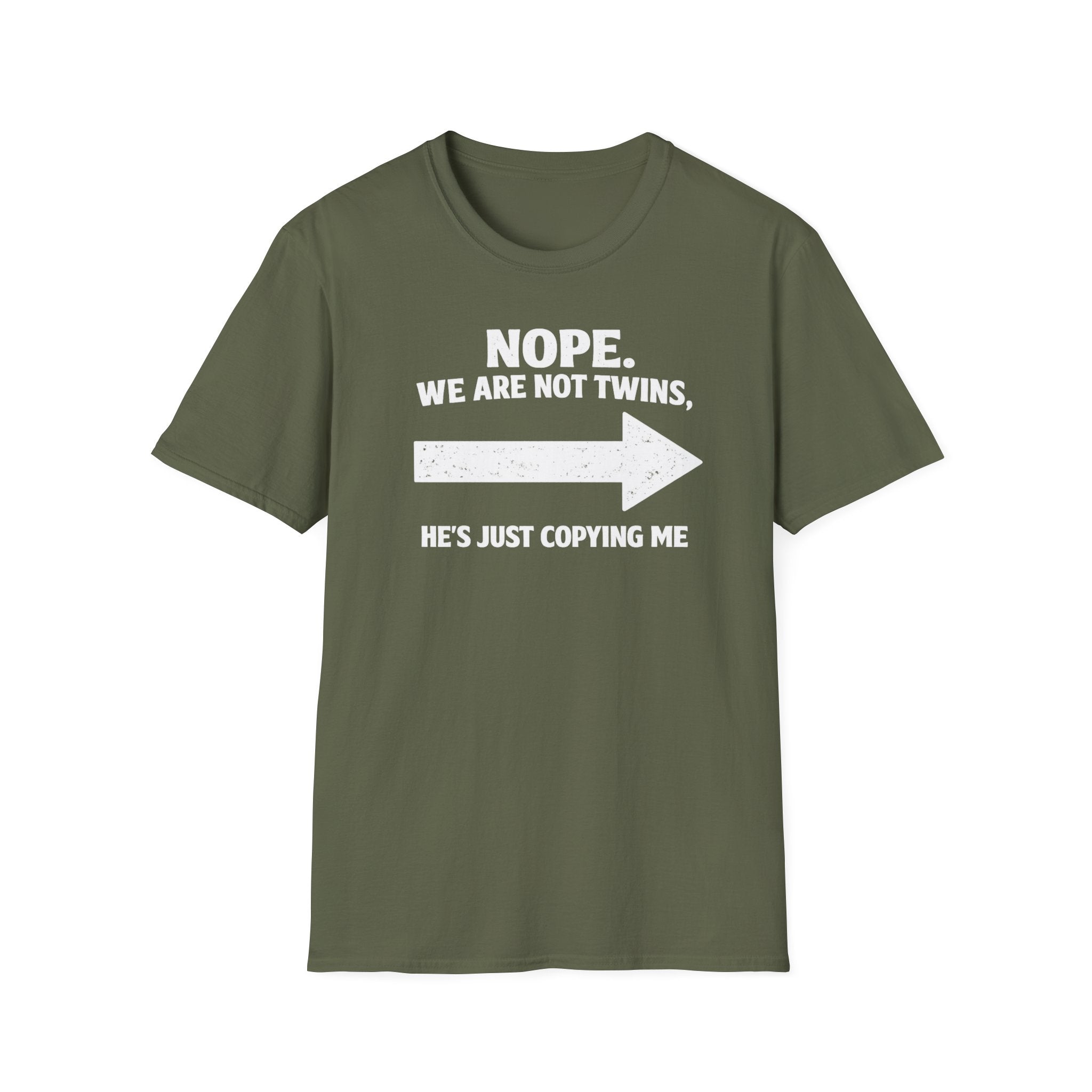 He Copies Me Right Softstyle T-Shirt