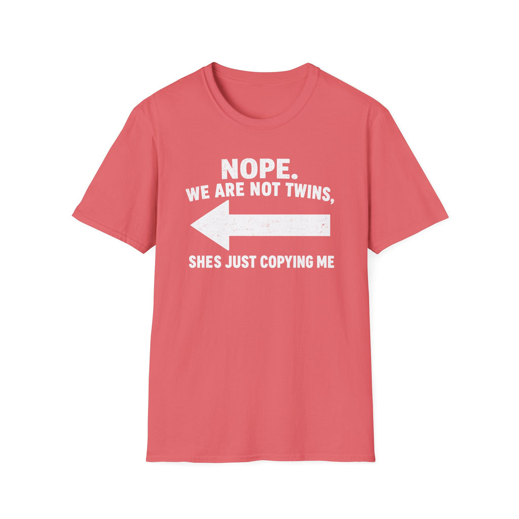 She Copies Me Left Softstyle T-Shirt