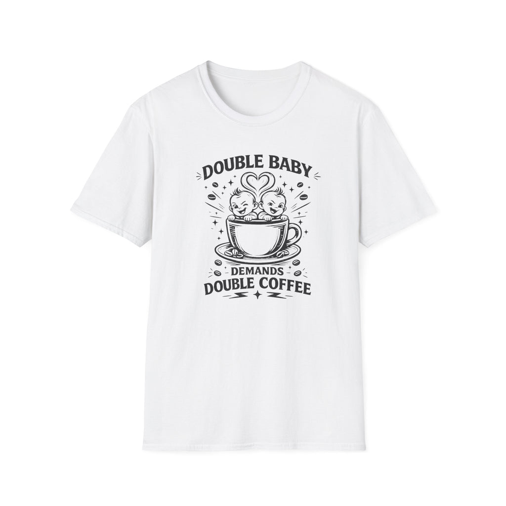 double coffe graphic Softstyle T-Shirt
