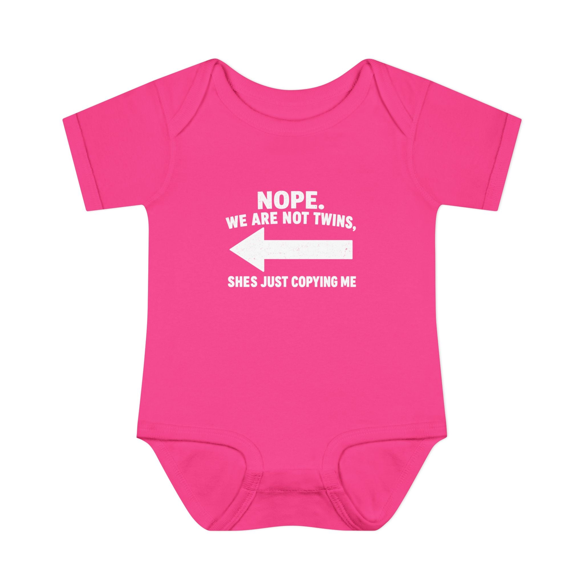 She Copies Left Infant Baby Rib Bodysuit