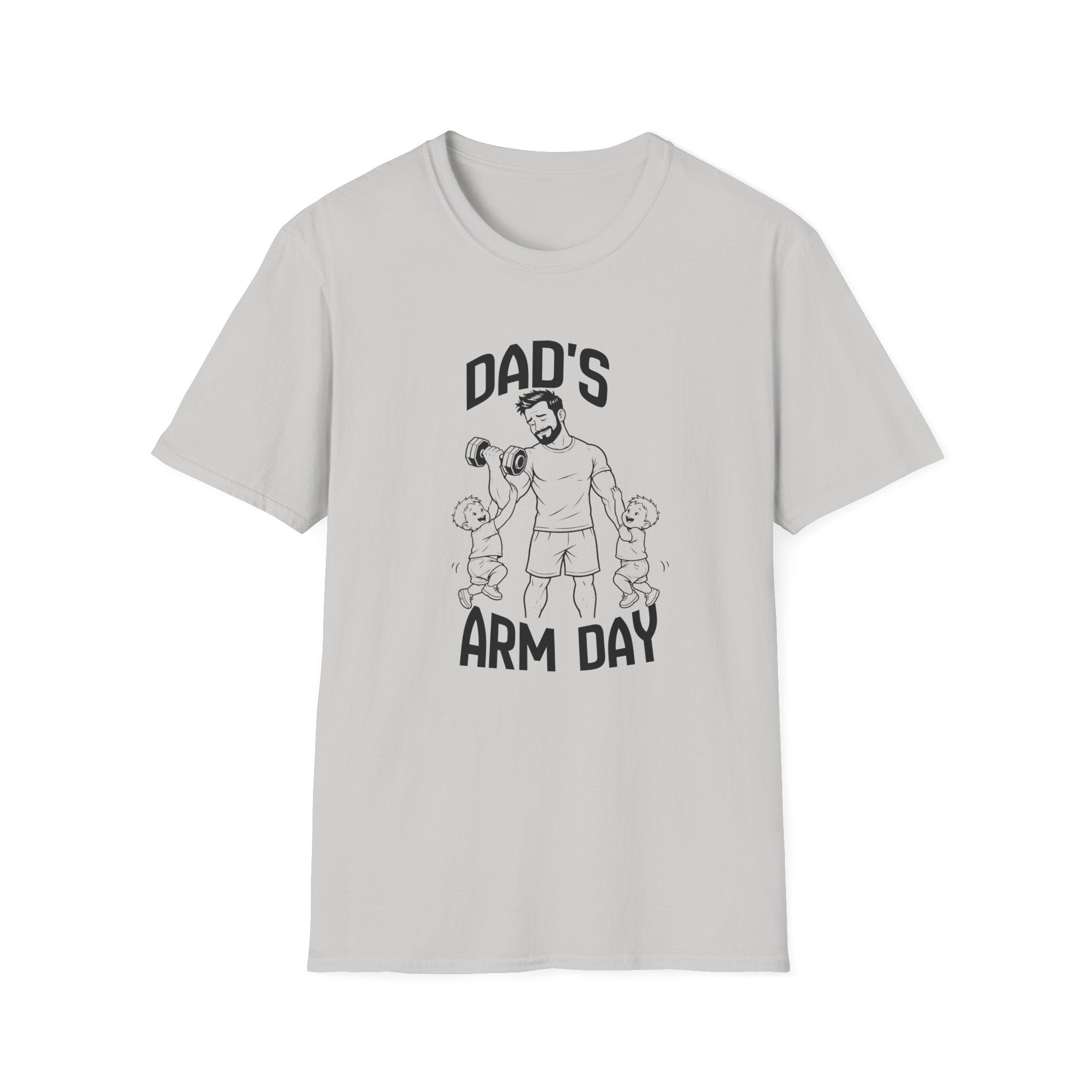 Dads Arm Day Funny Parents of Twins T-Shirt
