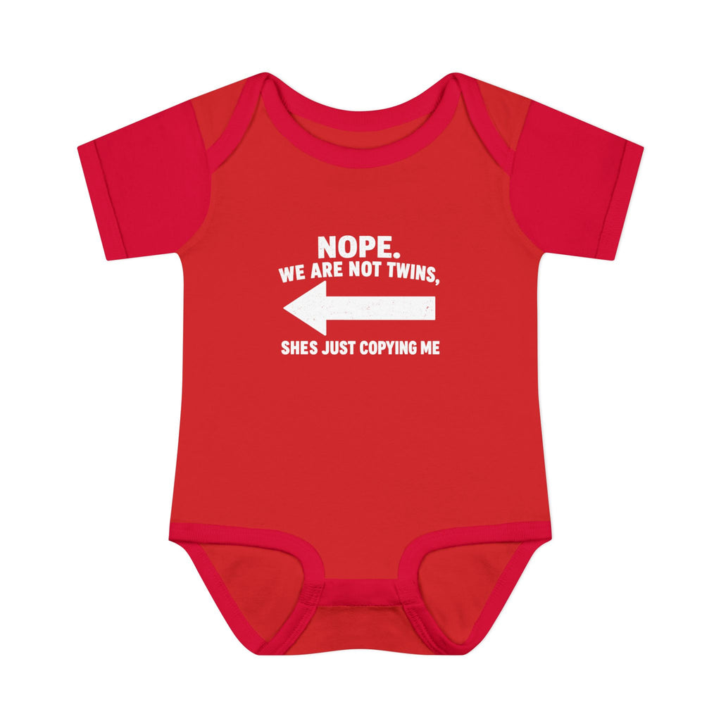 She Copies Left Infant Baby Rib Bodysuit