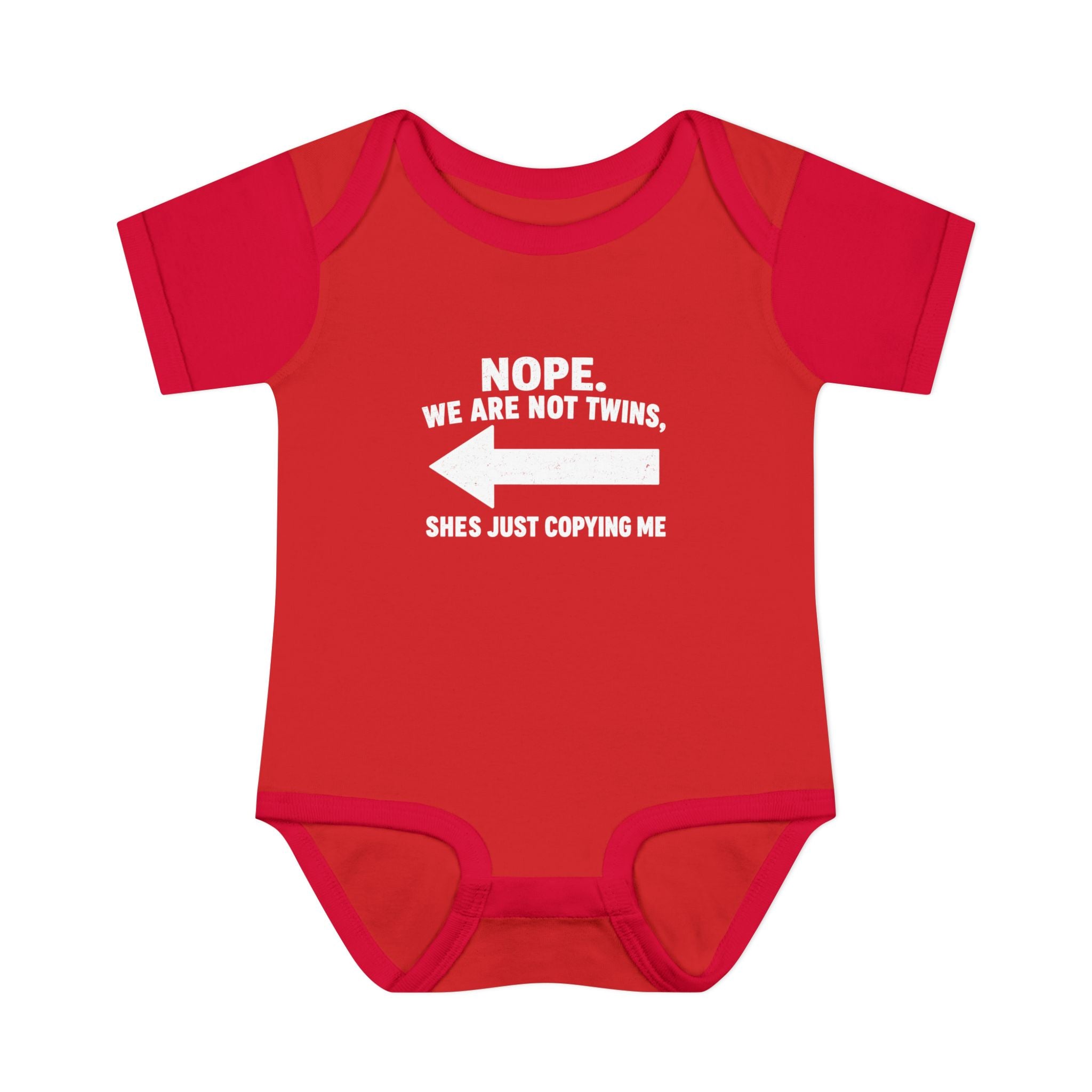 She Copies Left Infant Baby Rib Bodysuit