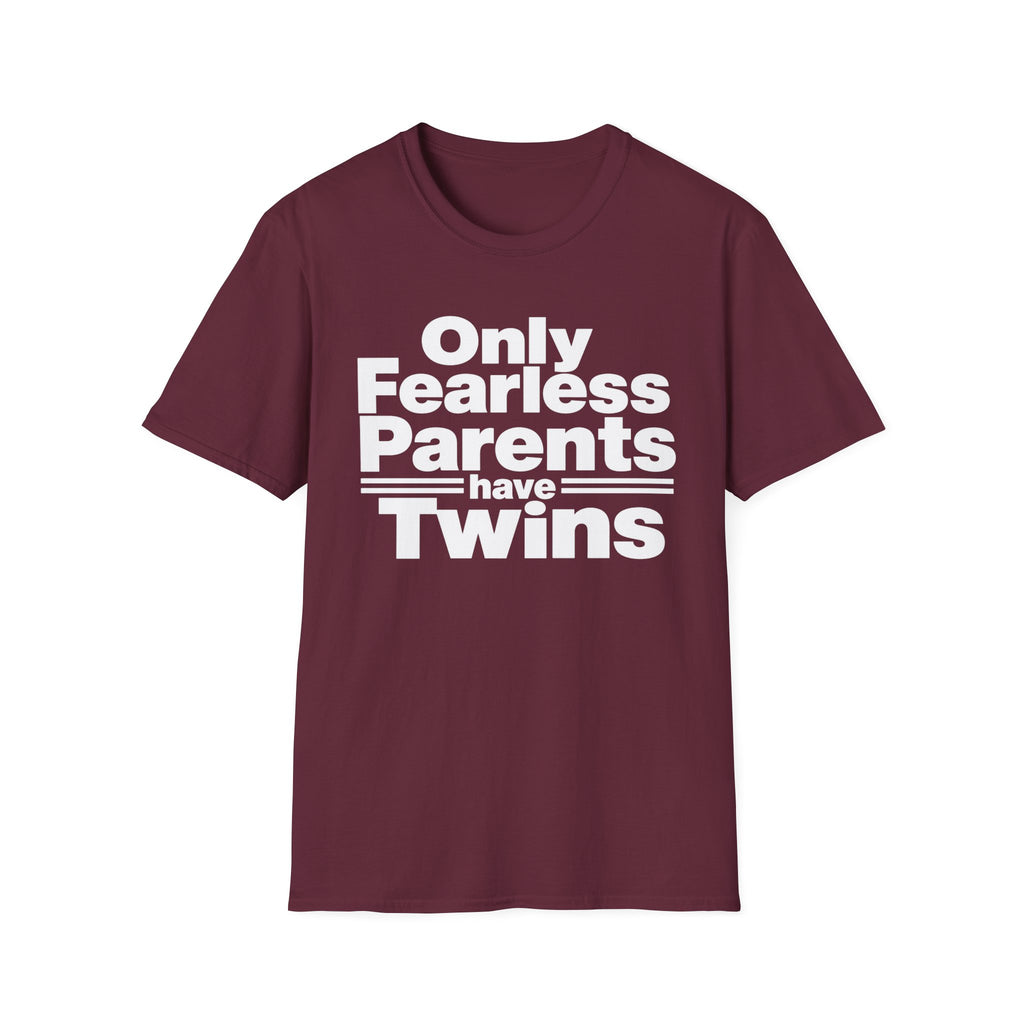 Only Fearless Parents Make Twins Hilarious Twin Parent Shirt