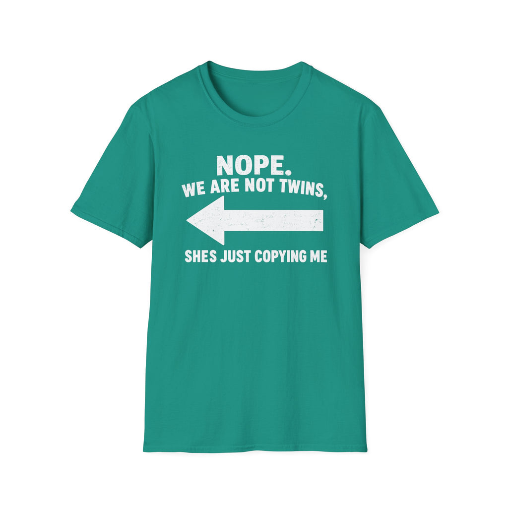 She Copies Me Left Softstyle T-Shirt