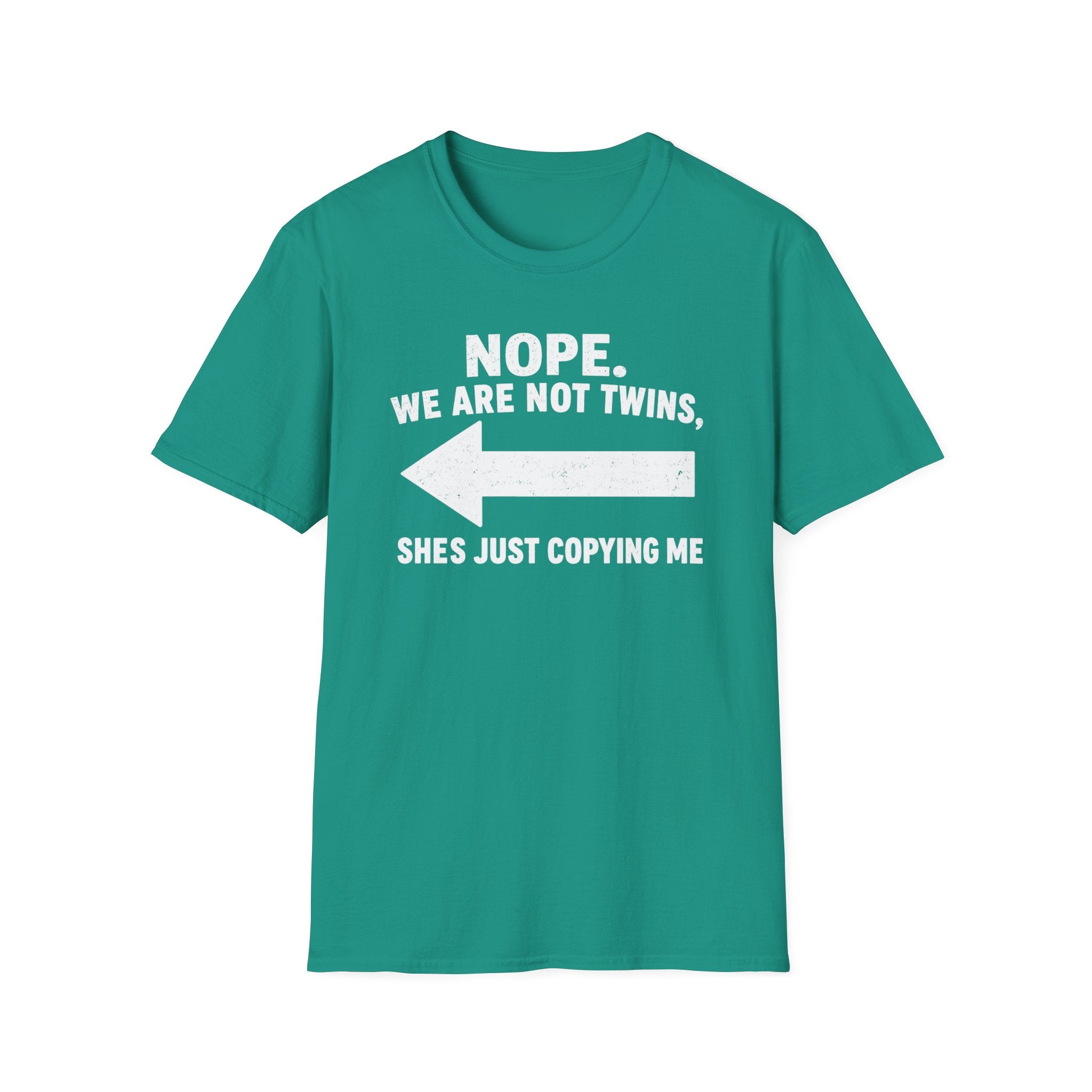 She Copies Me Left Softstyle T-Shirt