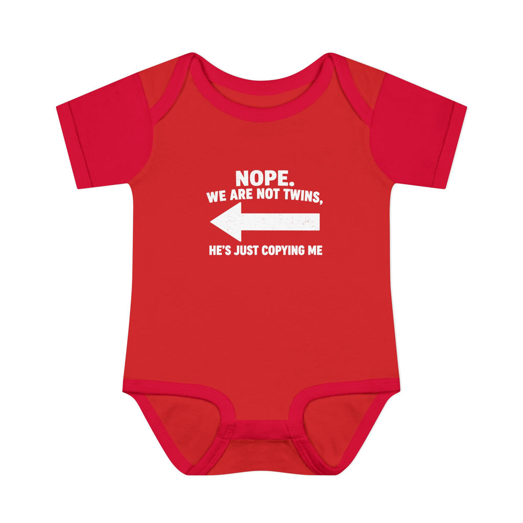 He Copies Left Infant Baby Rib Bodysuit