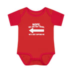 He Copies Left Infant Baby Rib Bodysuit