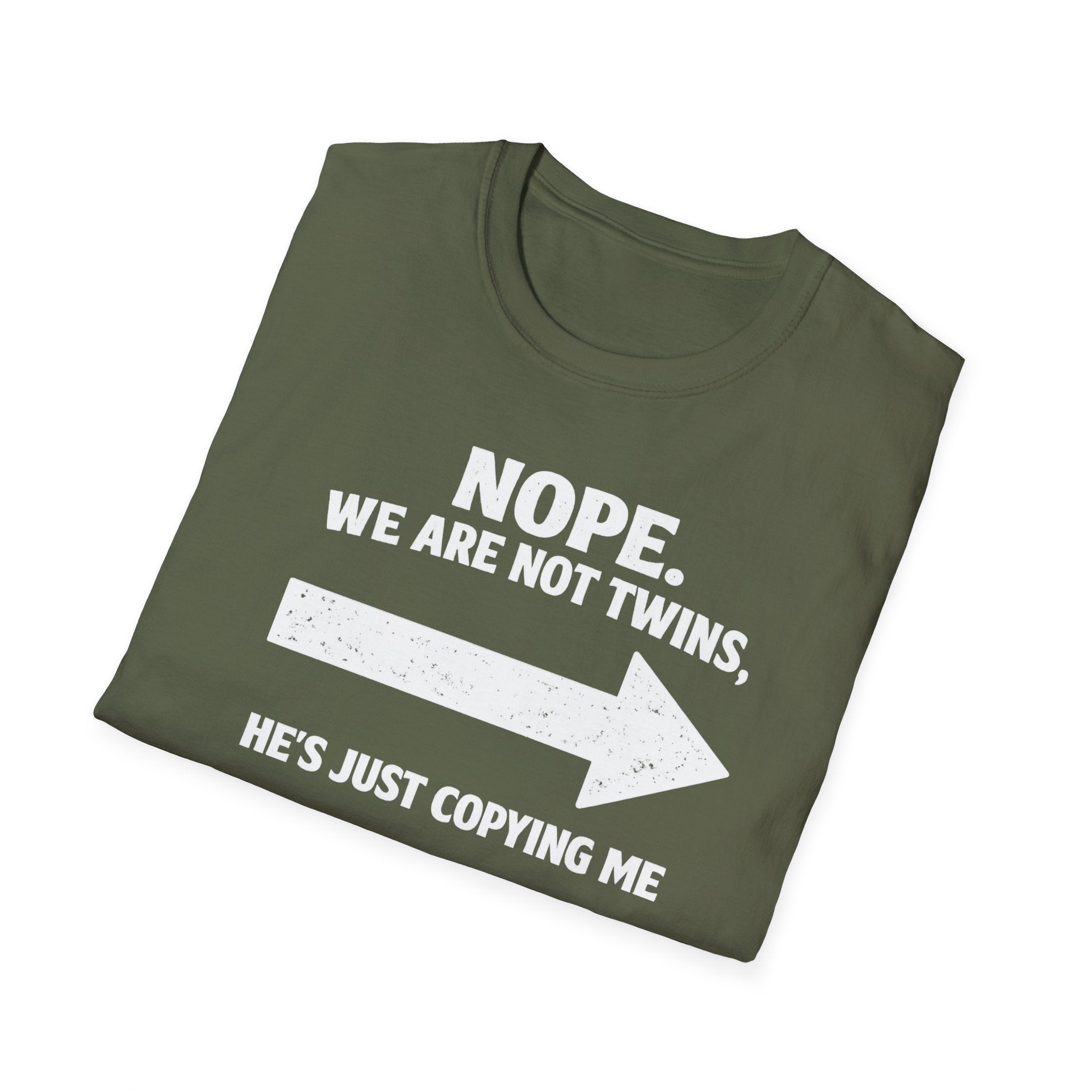 He Copies Me Right Softstyle T-Shirt
