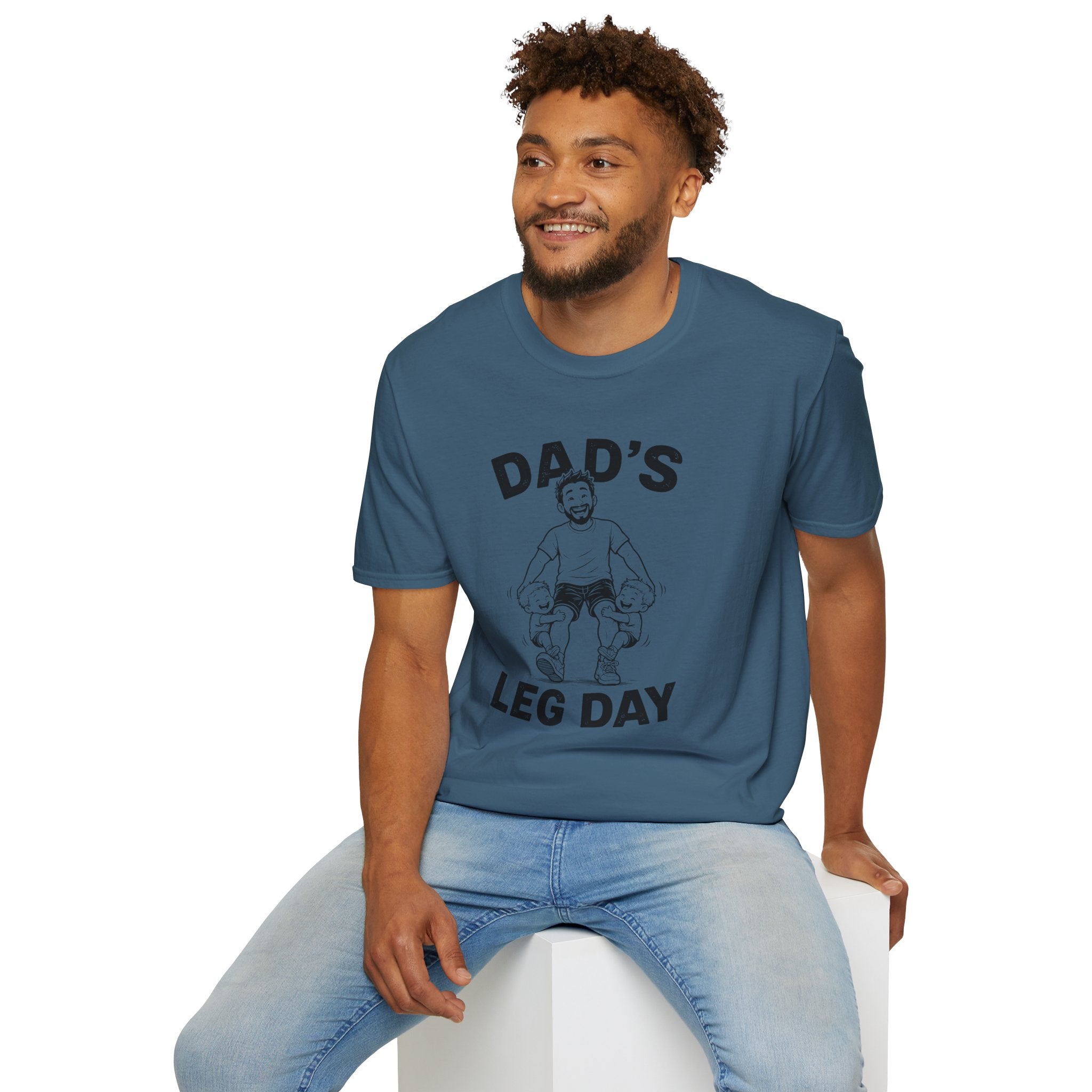 Dads Leg Day Funny Parents of Twins T-Shirt