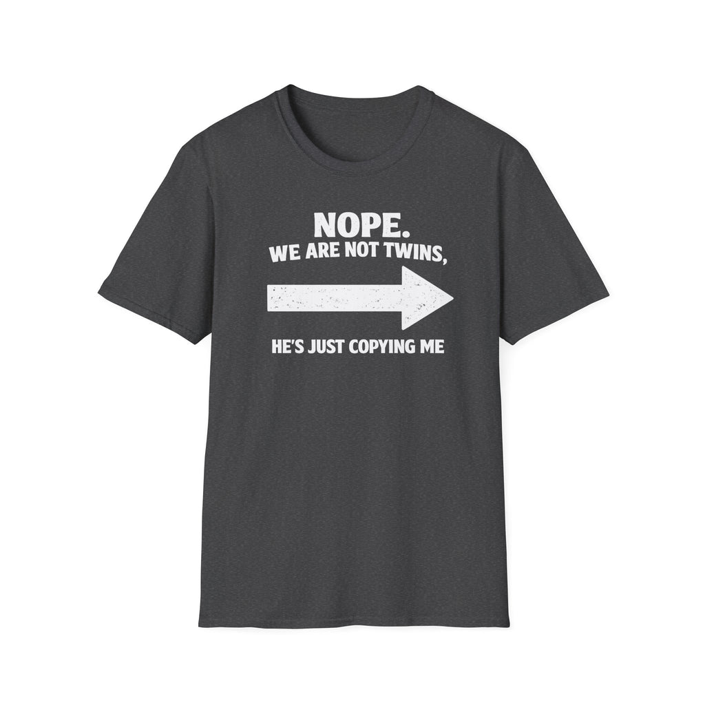 He Copies Me Right Softstyle T-Shirt
