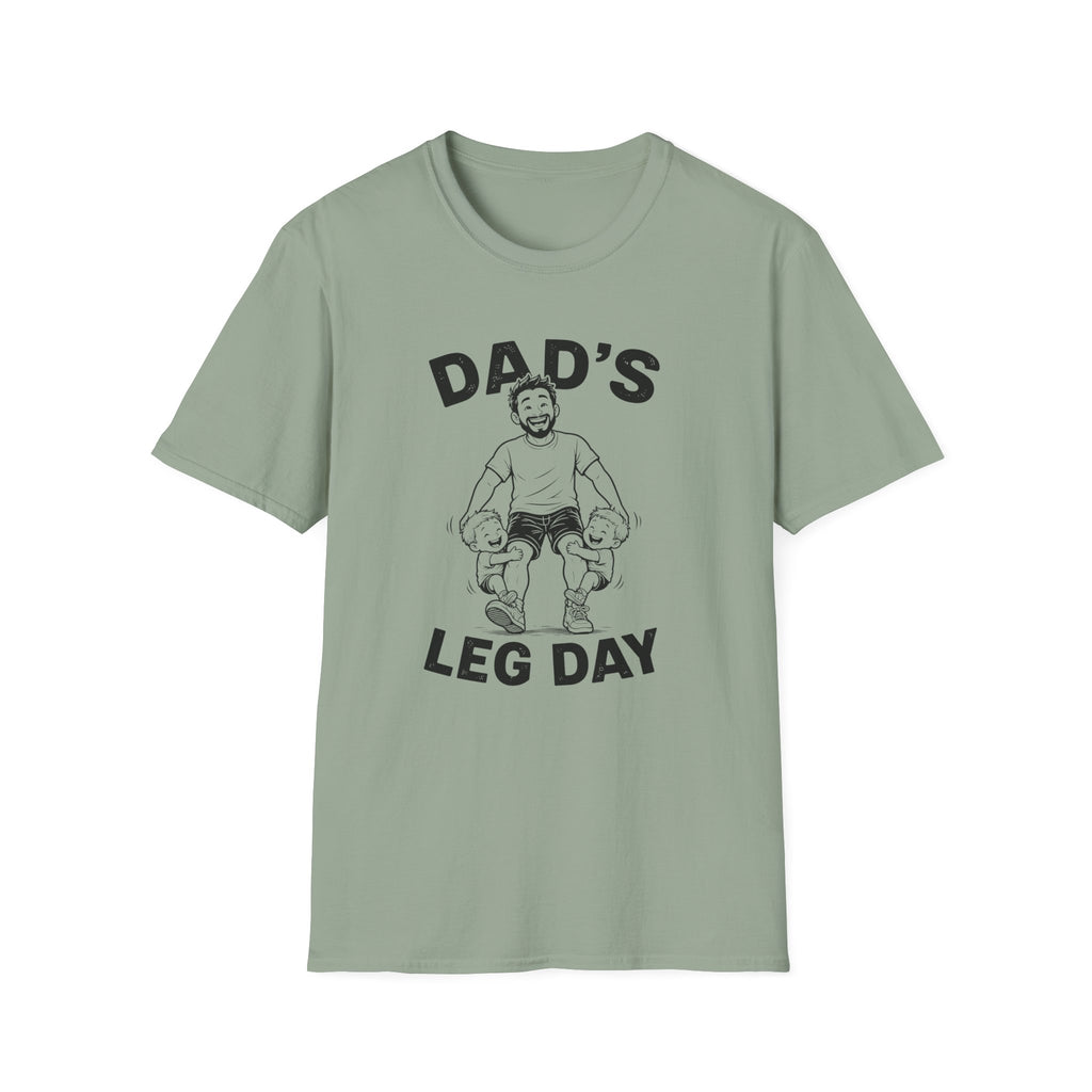 Dads Leg Day Funny Parents of Twins T-Shirt