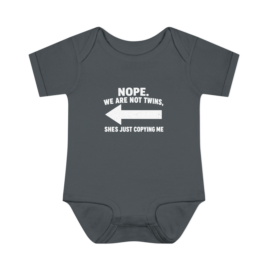 She Copies Left Infant Baby Rib Bodysuit