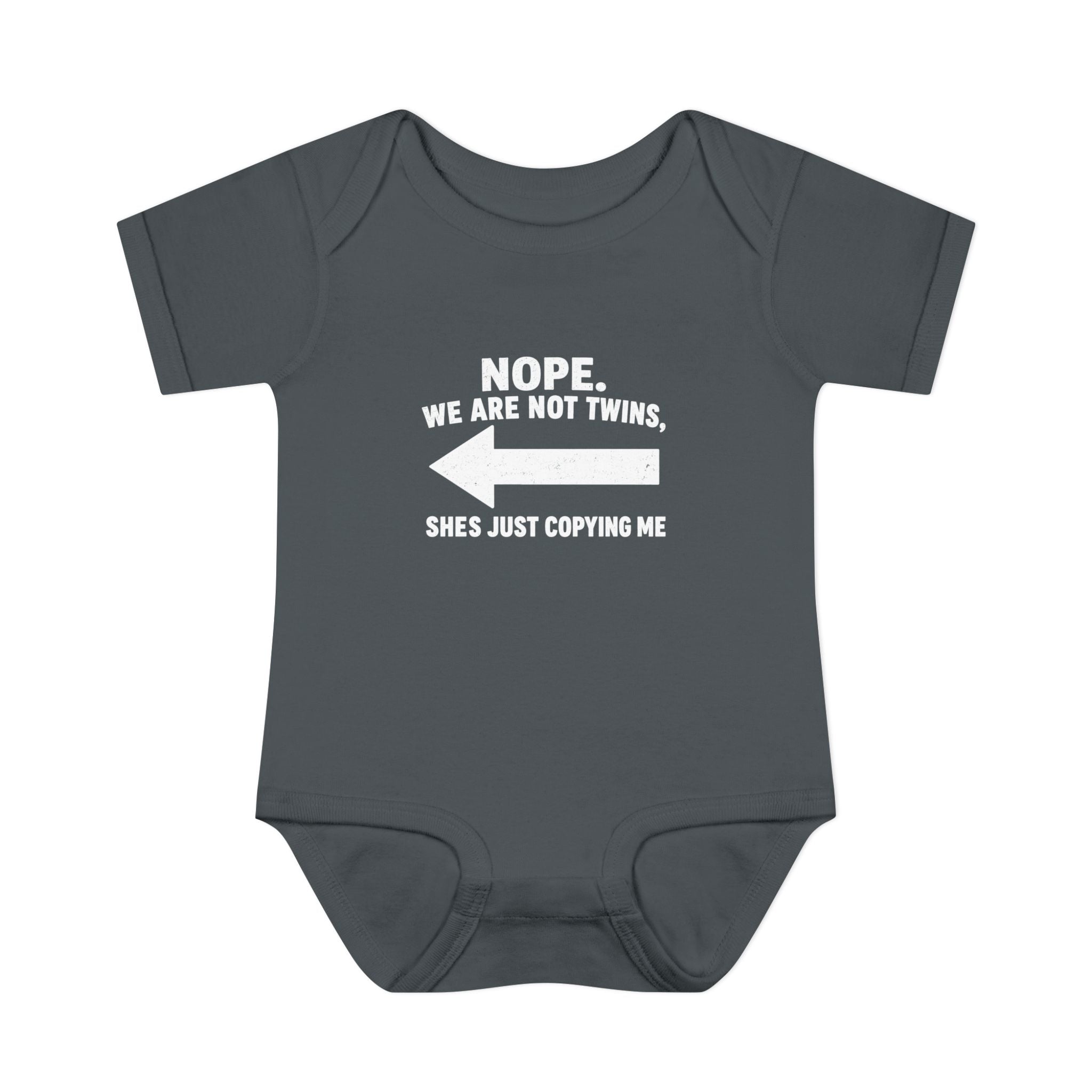 She Copies Left Infant Baby Rib Bodysuit