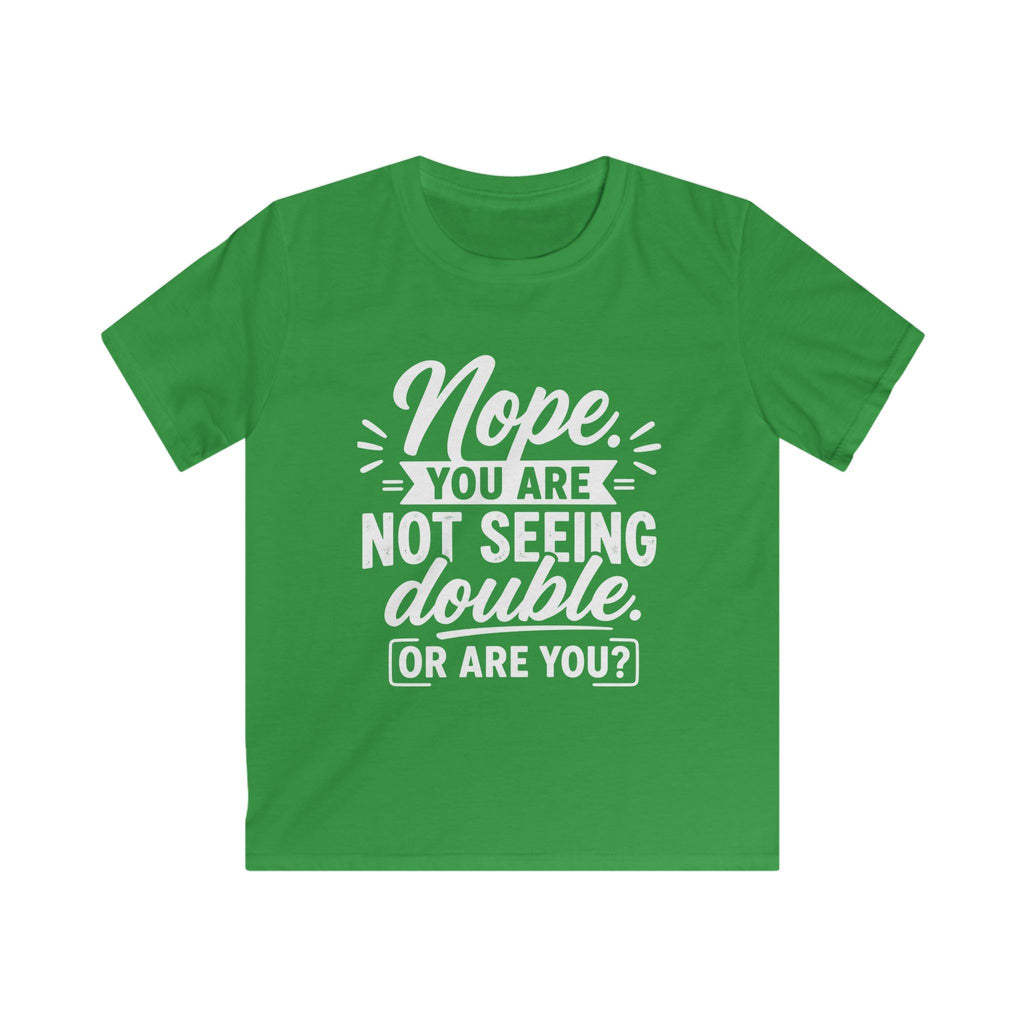 Nope. You are not seeing double, or are you Funny Kid Twin Tshirt