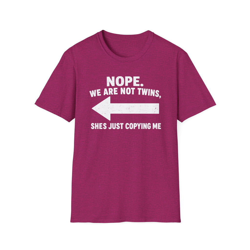 She Copies Me Left Softstyle T-Shirt