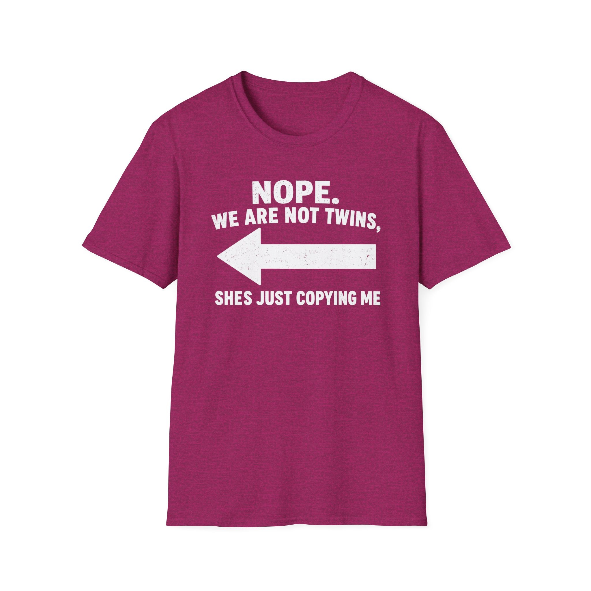 She Copies Me Left Softstyle T-Shirt