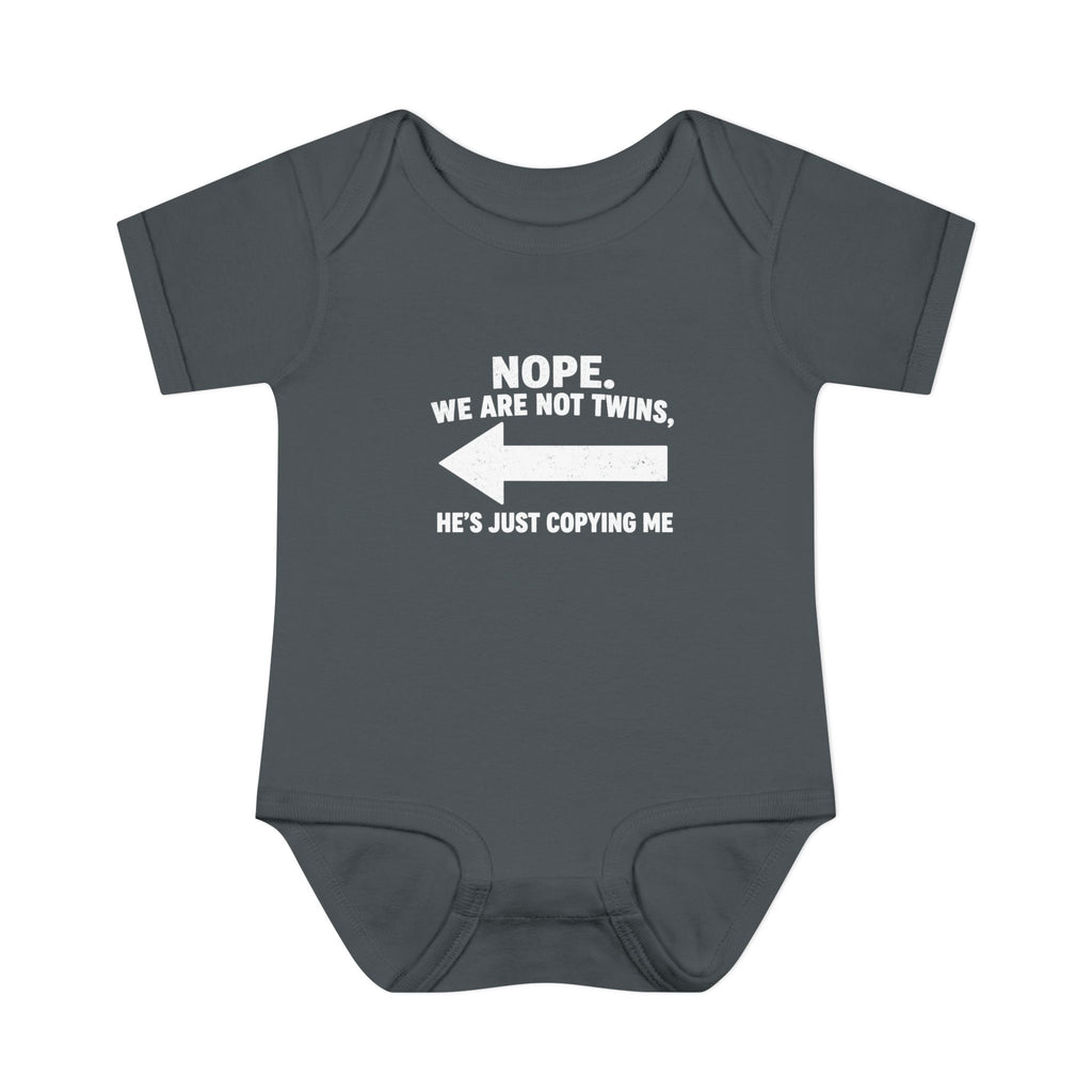 He Copies Left Infant Baby Rib Bodysuit