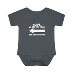 He Copies Left Infant Baby Rib Bodysuit