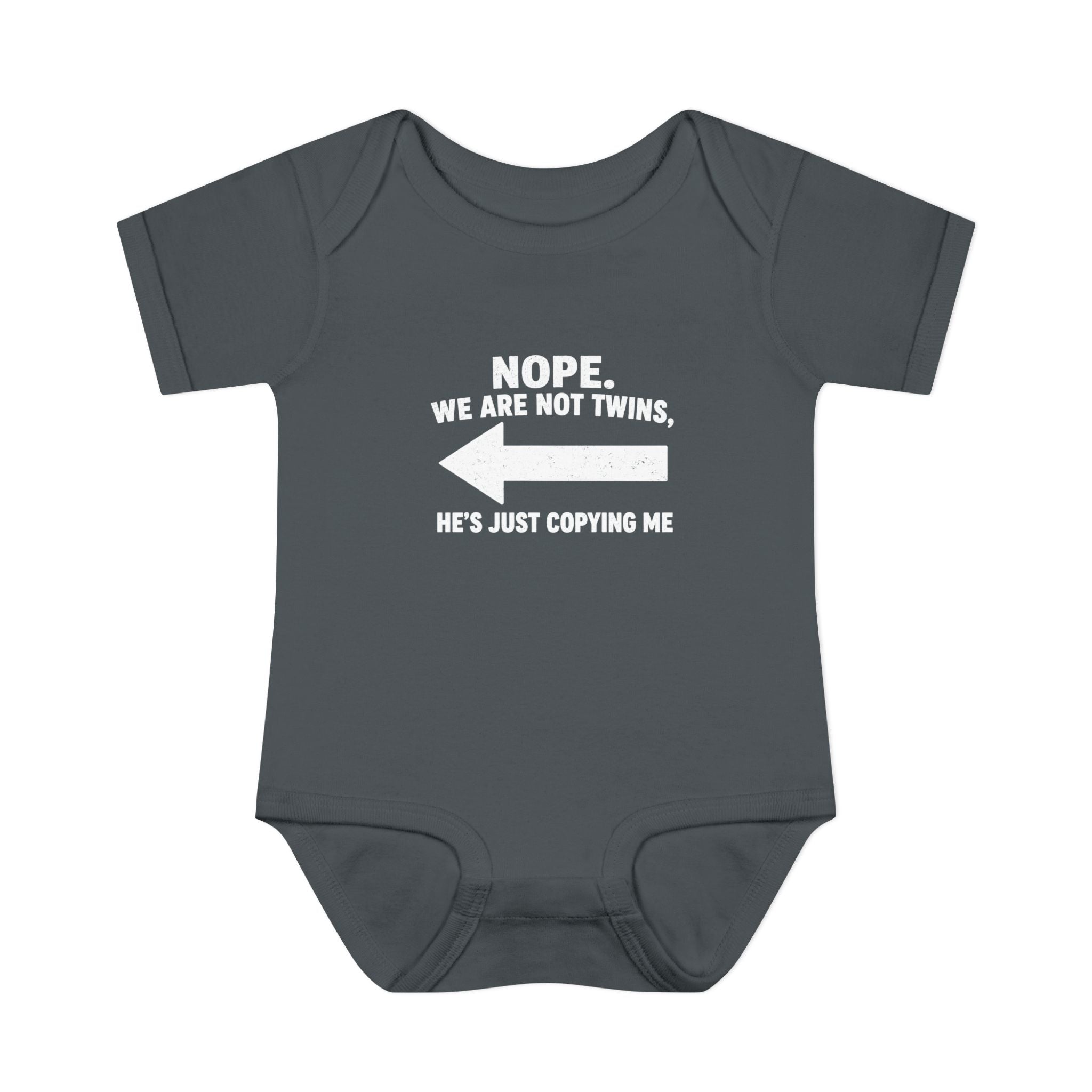 He Copies Left Infant Baby Rib Bodysuit