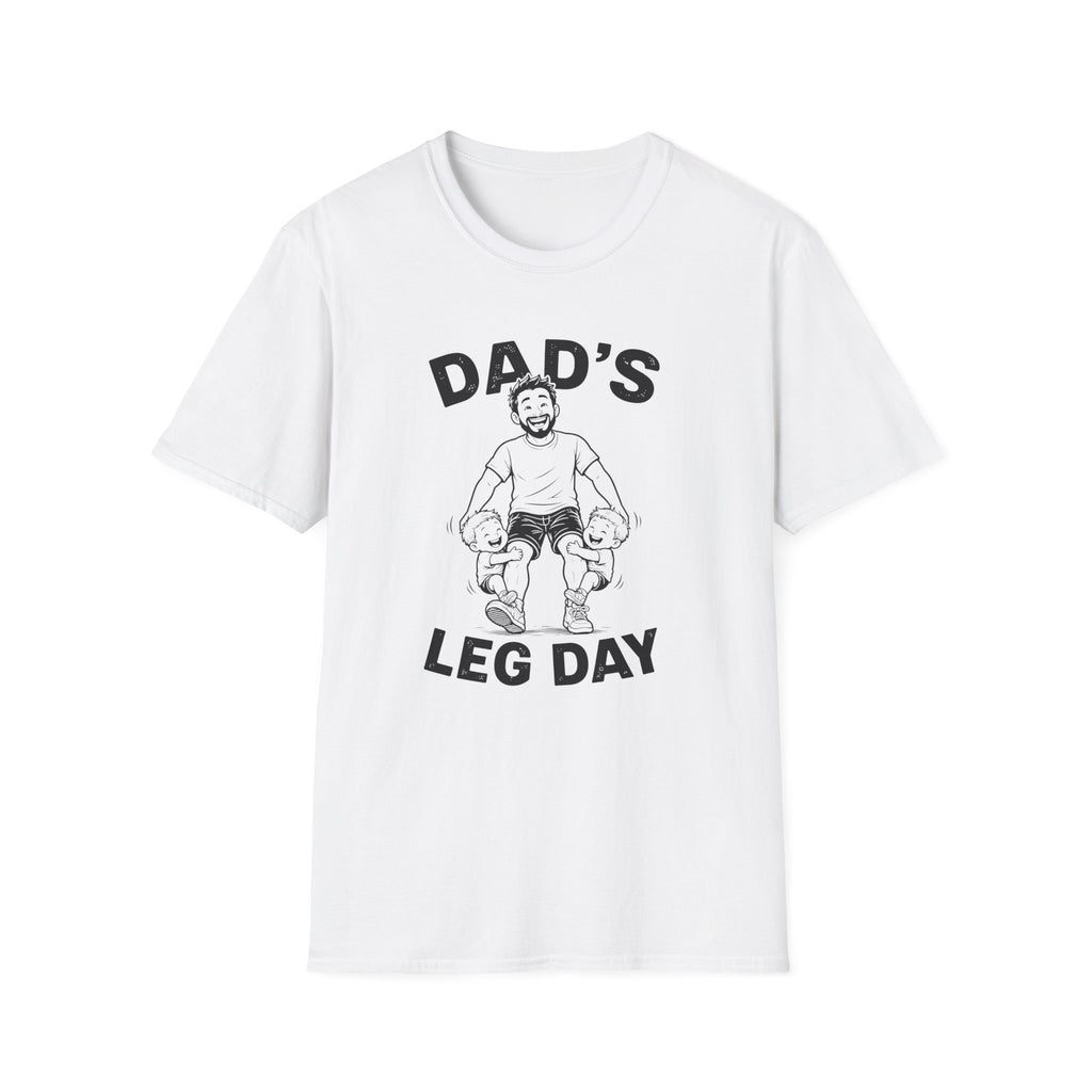Dads Leg Day Funny Parents of Twins T-Shirt