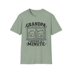 Grandpa Needs a Minute Funny Twin Shirt